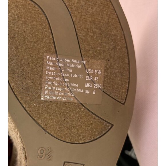 Christian Siriano Denim Espadrille Wedge Sandals Adjustable Ankle Strap Size 9.5 - Picture 5 of 11